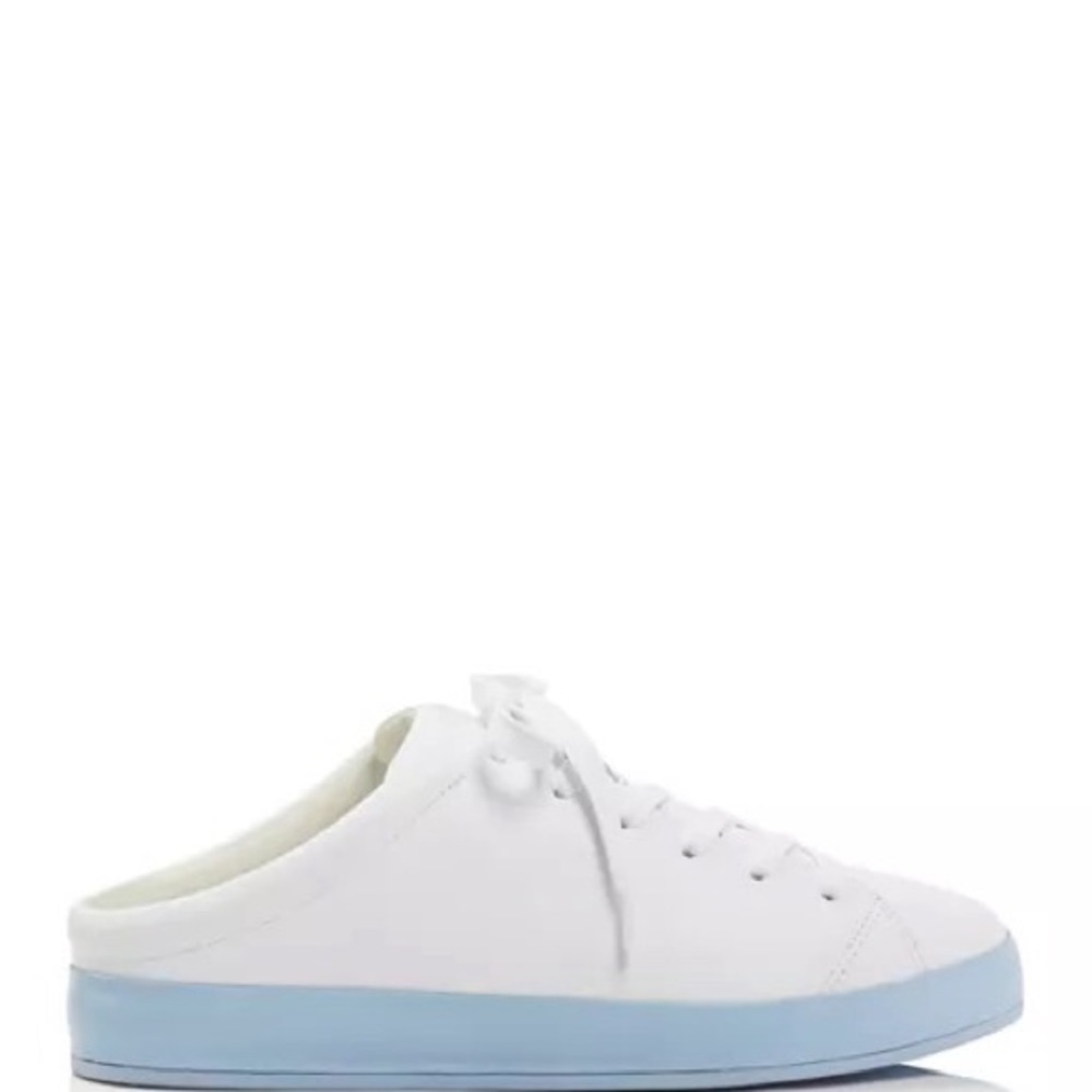 White and Blue Rag&bone women’s RB1 leather Sneaker mules